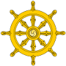 Eight-spoked Dhamma Wheel of Theravada Buddhism